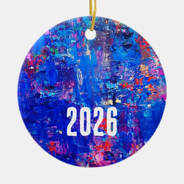 Family Keepsake Ceramic Tree Decoration (Front)