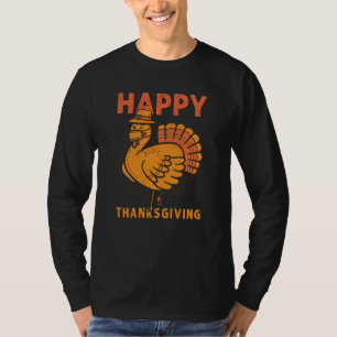 Family Kids Matching Happy Thanksgiving Pajama T-Shirt