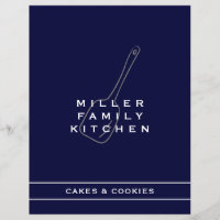 Family Kitchen Cake Cookie Divider | Navy & White