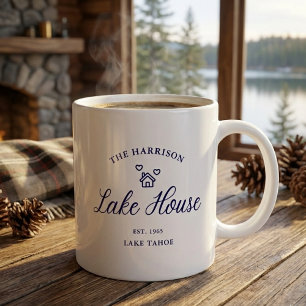 Family Lake House Coastal Custom Decor Coffee Mug