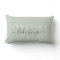 Family Lake House Sage Lumbar Pillow w/ Last Name