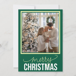 Family Large Photo Christmas Holiday Card