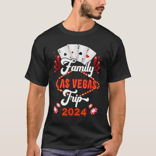 Family Las Vegas Trip 2024 Family Squad Vacation M T-Shirt (Front)