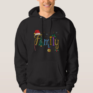 FAMILY Letters Christmas Style Love My Family Chri Hoodie