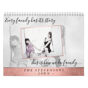 Family Life Coral Year in Pictures 12 Photo Calendar