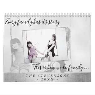Family Life Silver Year in Pictures 12 Photo Calendar