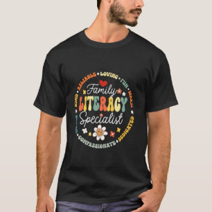 Family Literacy Specialist Reading Squad Dyslexia T-Shirt
