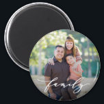 Family Love Editable Colour Custom Photo Magnet<br><div class="desc">Photo gifts make the best gifts! Easily personalised with your text and/or photo(s) for a custom look. Designed by Berry Berry Sweet,  Modern Stationery and Personalised Gifts. Visit our website at www.berryberrysweet.com to see our full product lines.</div>