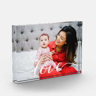 Family Love family Script Personalised Photo Block