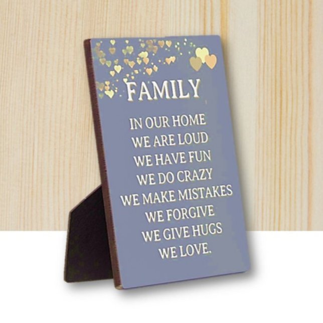 Family Love Home decor tabletop Plaque (Creator Uploaded)