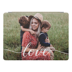 Family Love Script Personalised Photo iPad Pro Cover