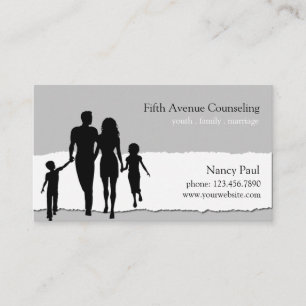 Family, Marriage, Youth Counseling Business Card