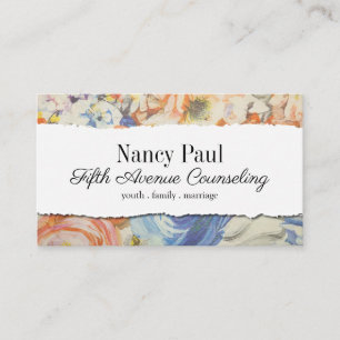 Family, Marriage, Youth Counseling Business Card