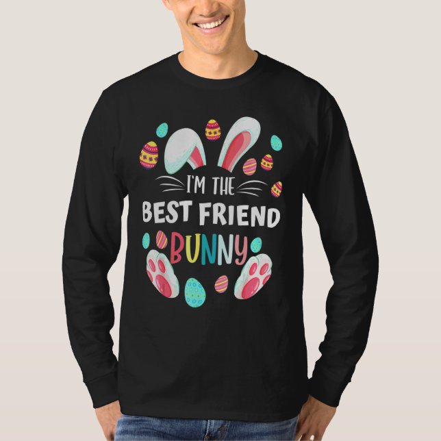 Family Matching Best Friend Bunny Graphic Easter C T-Shirt (Front)