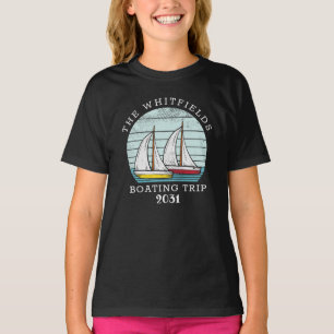 Family Matching Boating Vacation Custom T-Shirt