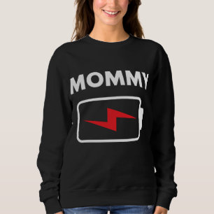 Family Matching Christmas Battery Funny Mummy Xmas Sweatshirt