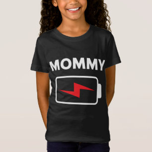 Family Matching Christmas Battery Funny Mummy Xmas T-Shirt
