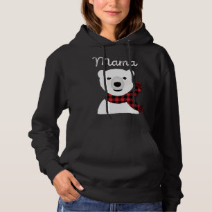 Family Matching Christmas Buffalo Plaid Mama Bear Hoodie