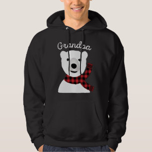 Family Matching Christmas Grandpa Plaid Bear Papa  Hoodie