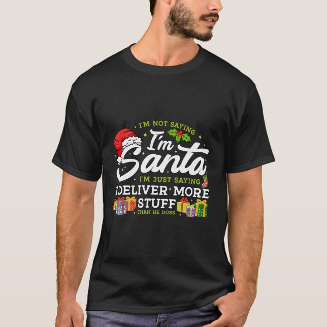 Family Matching Christmas Pyjamas Santa Postal Mai T-Shirt (Front)