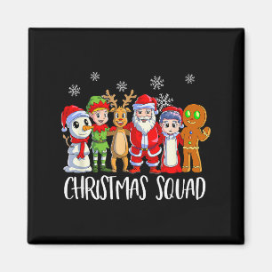 Family Matching Christmas Squad Santa Reindeer Elf Magnet
