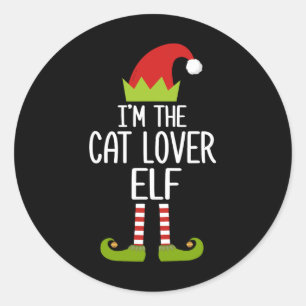 Family Matching Christmas Xmas Gift I'm The Cat Lo Classic Round Sticker