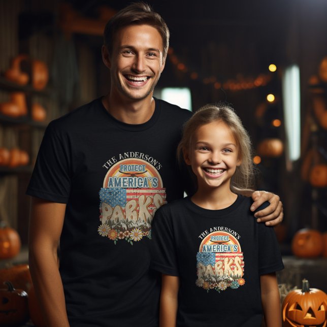 Family matching custom name Protect USA Parks  T-Shirt (Creator Uploaded)