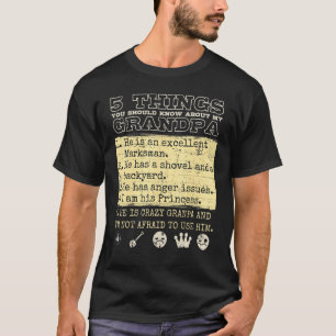 Family Matching Grandfather Grandpa Granddaughter T-Shirt