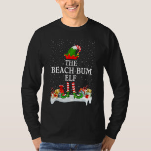Family Matching Group Christmas Beach Bum Elf T-Shirt