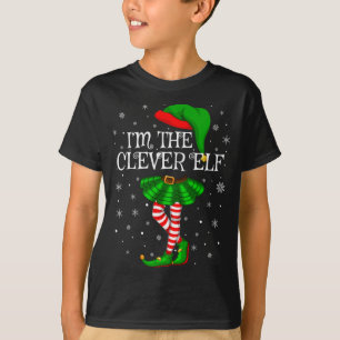 Family Matching I'm The Clever Elf Christmas T-Shirt