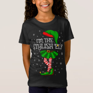 Family Matching I'm The Stylish Elf Christmas T-Shirt