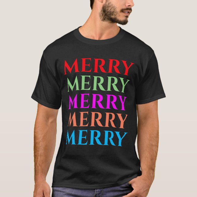 Family Matching Merry Christmas Outfits T Shirt  (Front)