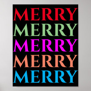 Family Matching Merry Christmas Outfits T Shirt Poster
