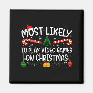 Family Matching Most Likely To Play Video Games On Magnet