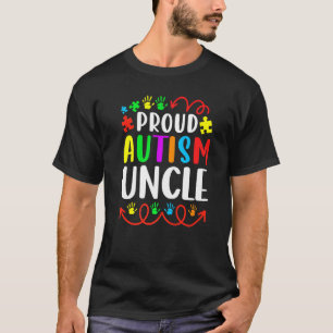 Family Matching Proud Autism Uncle Love Autism Awa T-Shirt