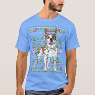 Family Matching Reindeer Ugly American Bulldog Chr T-Shirt