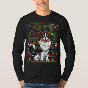 Family Matching Reindeer Ugly Australian Shepherd  T-Shirt