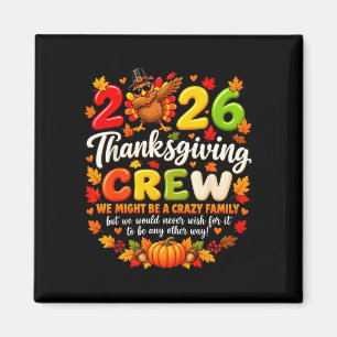 Family matching thanksgiving crew 2026 turkey day magnet