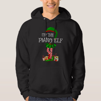 Family Matching The Piano Elf Christmas Hoodie