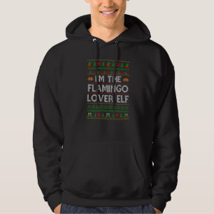 Family Matching Ugly I'm The Flamingo Elf Christma Hoodie