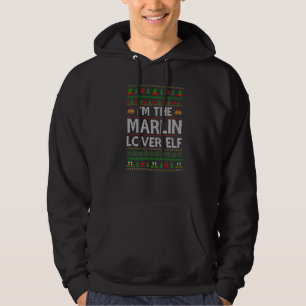 Family Matching Ugly I'm The Marlin Elf Christmas Hoodie