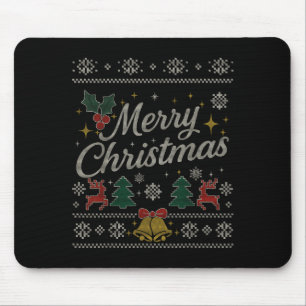 Family Matching Ugly Sweater Pjs Merry Christmas K Mouse Pad