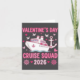 Family Matching Valentines Day Family Cruise Squad Card