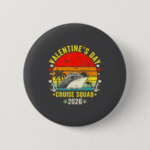 Family Matching Valentines Day For Couples Cruise  6 Cm Round Badge