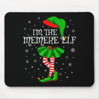 Family Matching Women Girls I'm The Memere Elf Chr