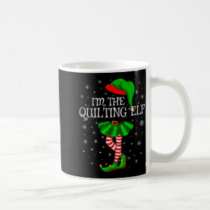 Family Matching Women Girls I'm The Quilting Elf C Coffee Mug