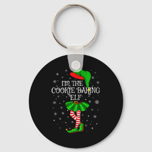Family Matching Women Girls The Cookie Baking Elf  Key Ring