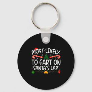 Family Matching Xmas Most Likely To Fart On Santa' Key Ring