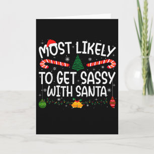 Family Matching Xmas Most Likely To Get Sy With Sa Card