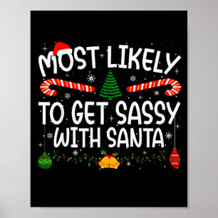 Family Matching Xmas Most Likely To Get Sy With Sa Poster